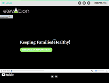 Tablet Screenshot of elevationfamilychiropractic.com